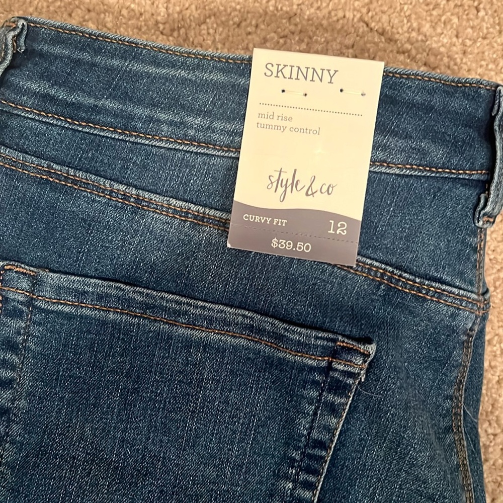Dark blue skinny jeans